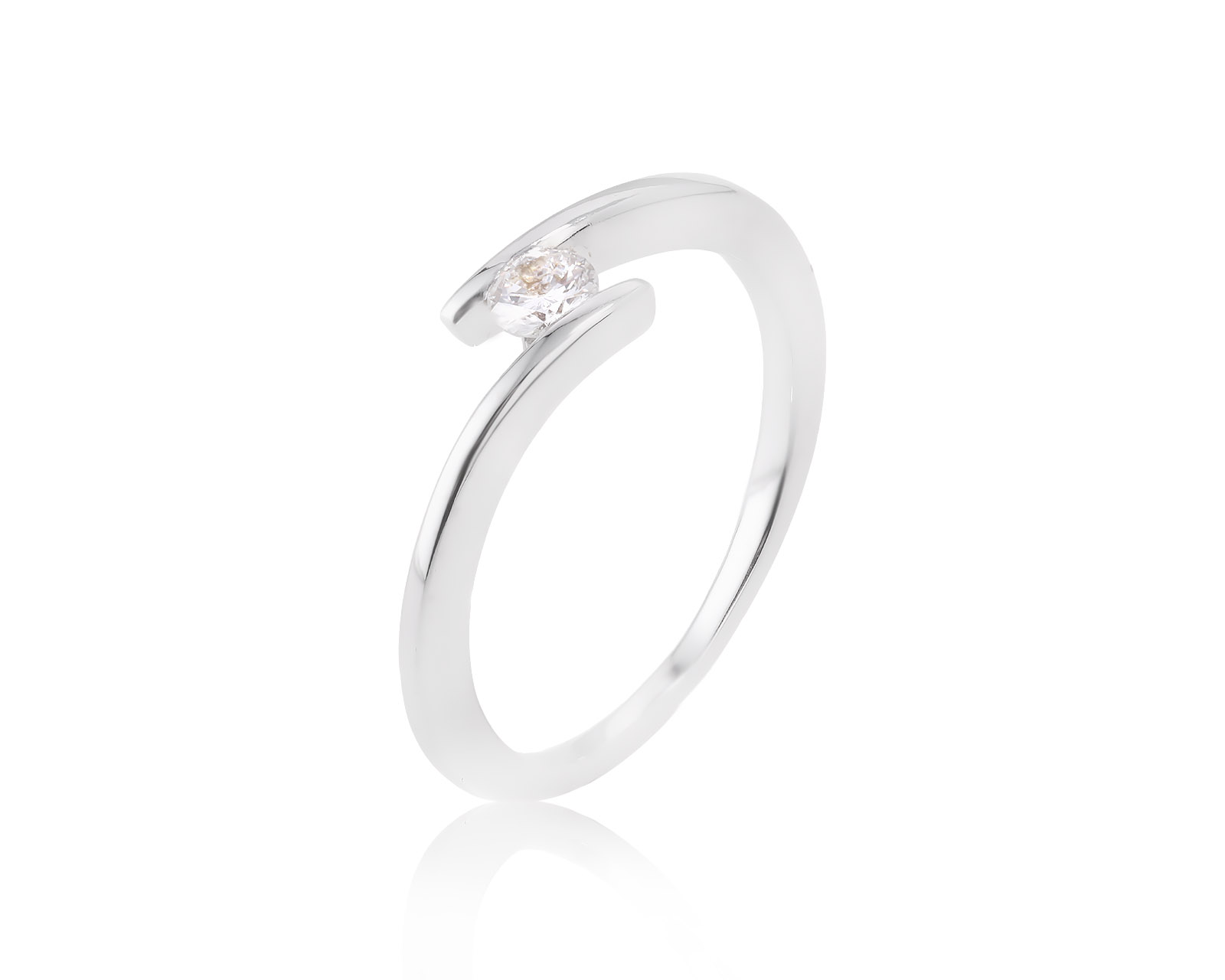 Золотое кольцо с бриллиантом 0.20ct 310124/13