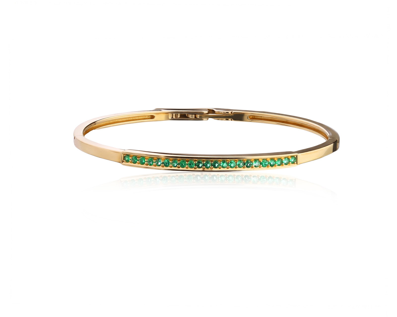 Оригинальный золотой браслет с изумрудами 0.35ct Lykov`s Jewellery 040626/КМ378