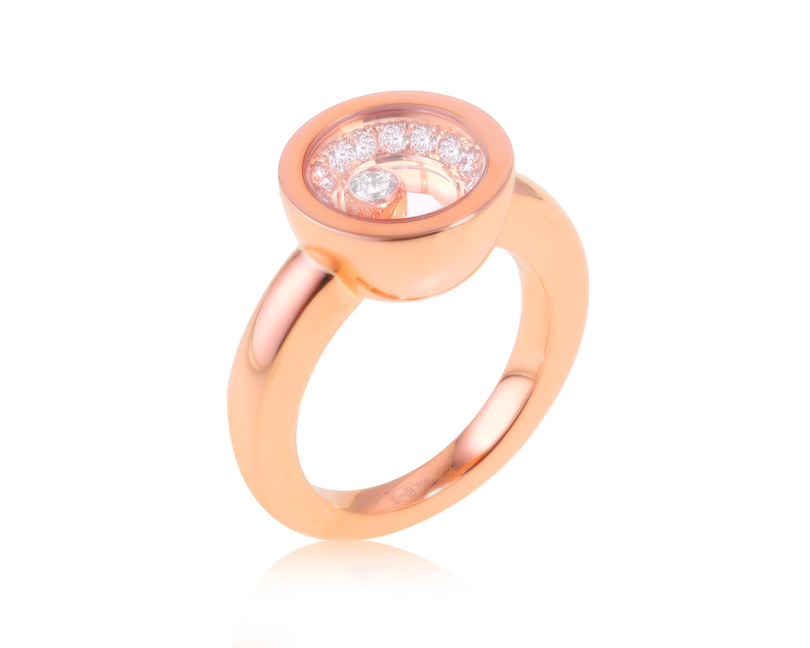 Оригинальное золотое кольцо Chopard Happy Diamonds Very Chopard 120324/1