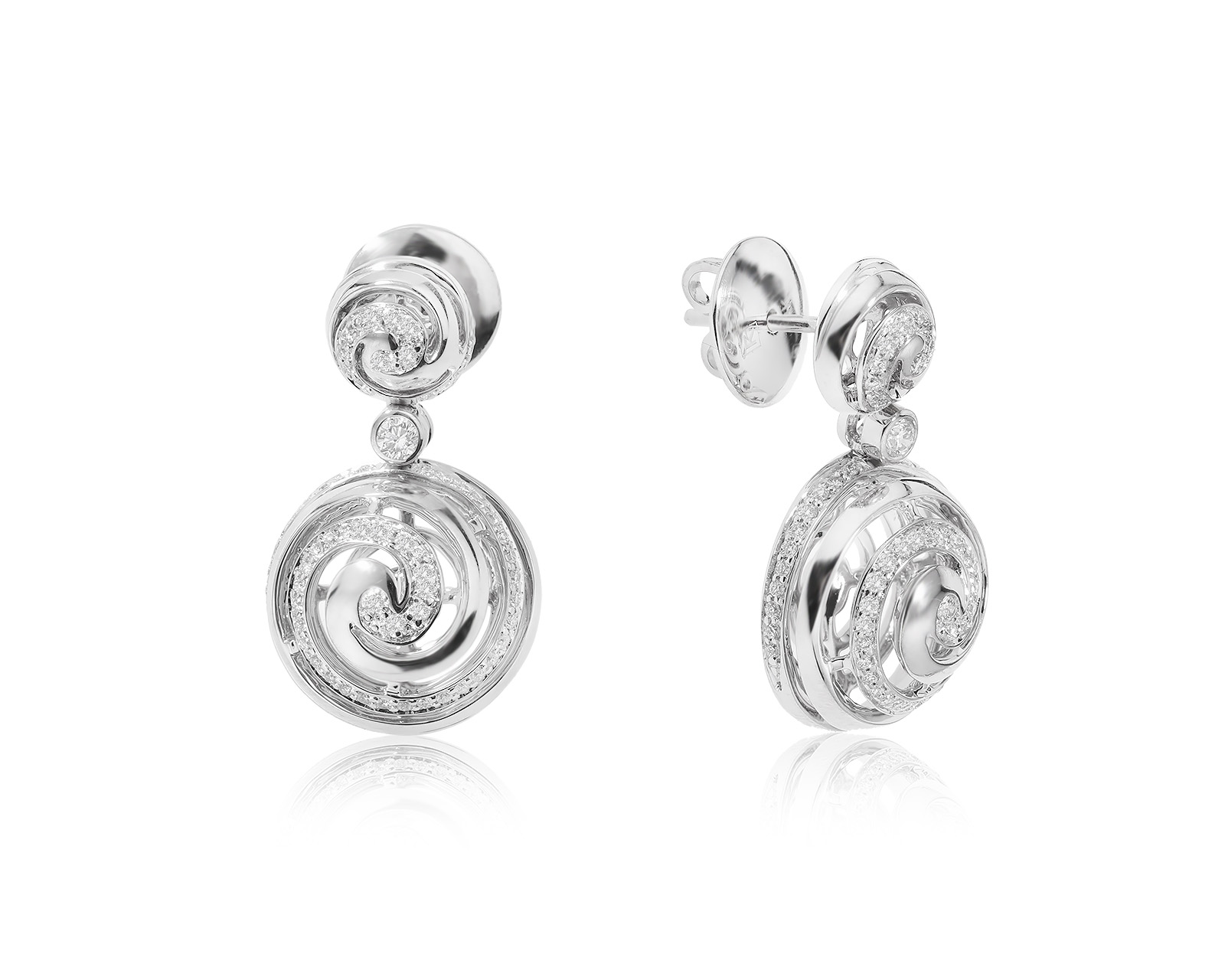 Золотые серьги с бриллиантами 0.65ct 241023/4