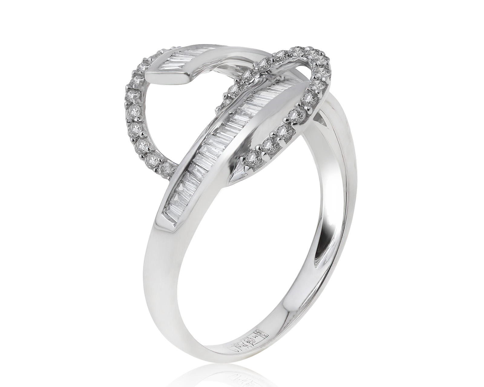 Изысканное золотое кольцо с бриллиантами 0.53ct 060721/9