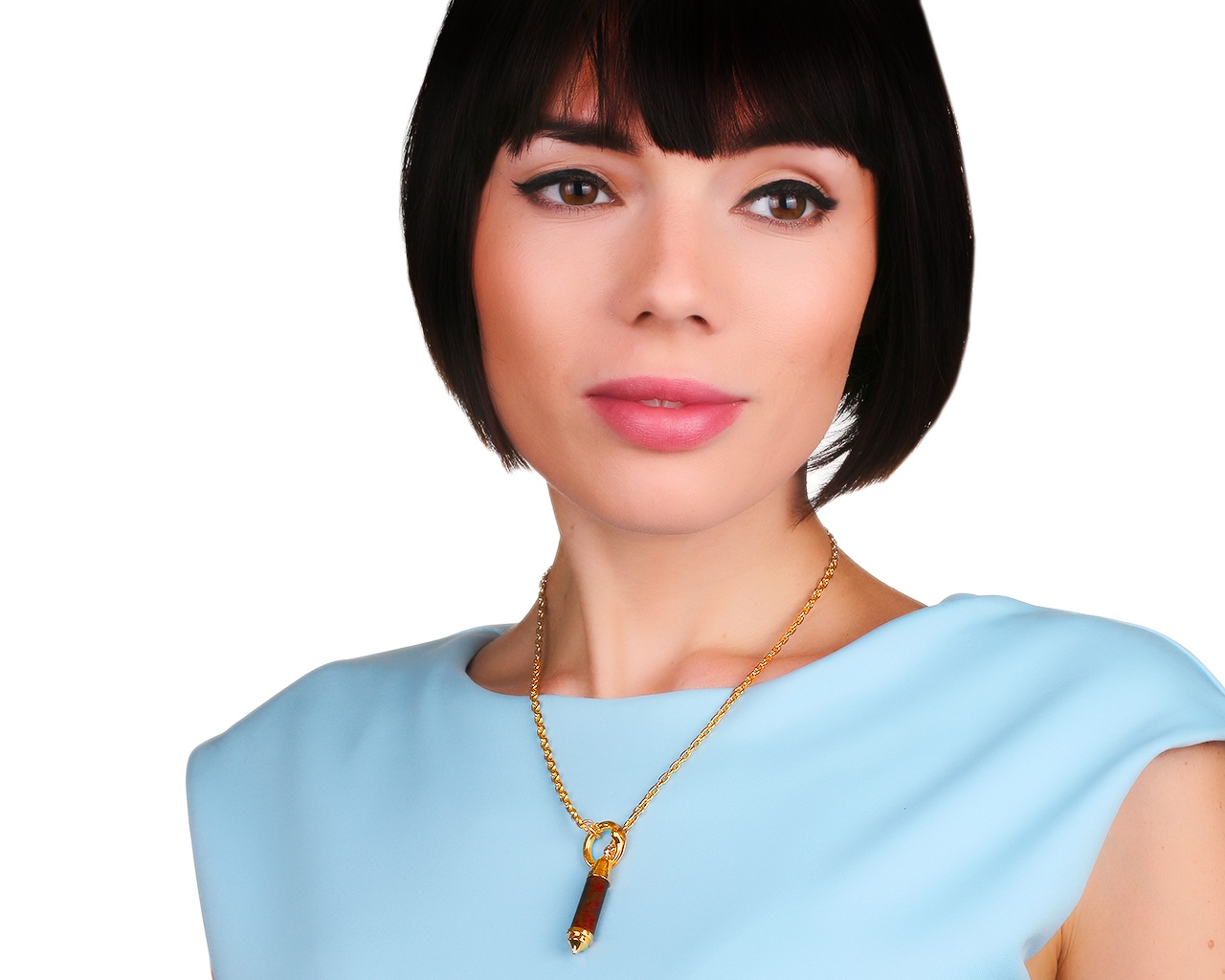 Оригинальное золотое колье с эбеновом деревом Chaumet Vooden Bullet