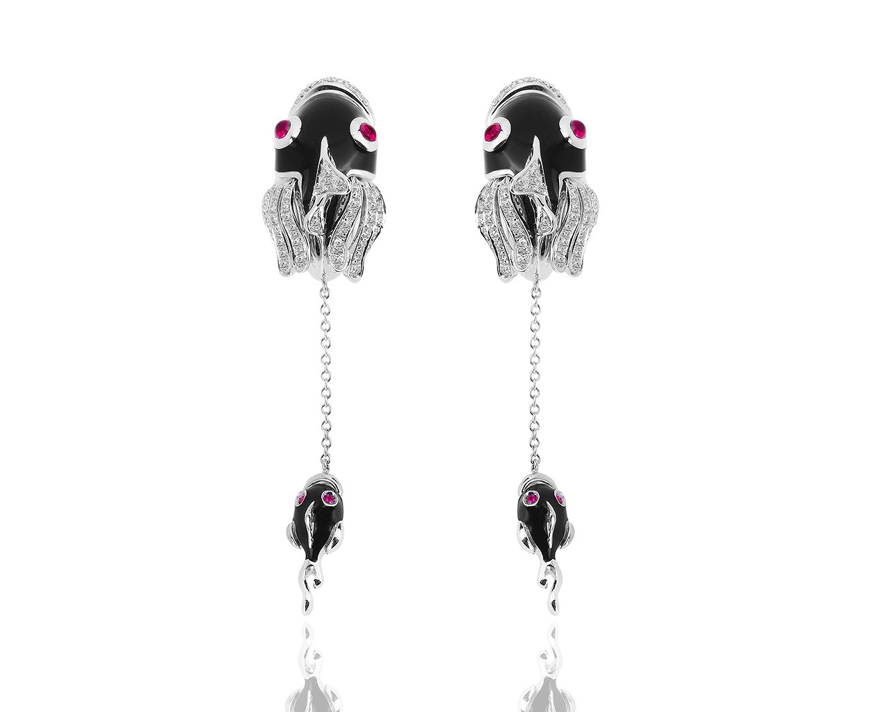 Роскошные золотые серьги с бриллиантами 1.05ct Roberto Coin 281218/1