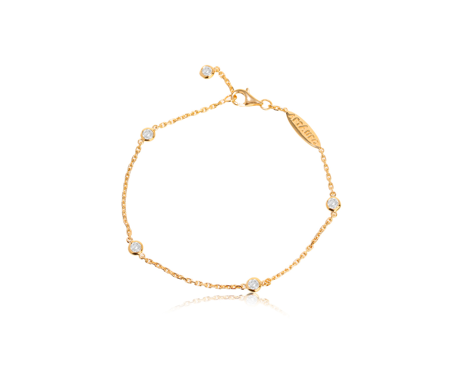 Оригинальный золотой браслет с бриллиантами 0.40ct ArtAuro 200823/4