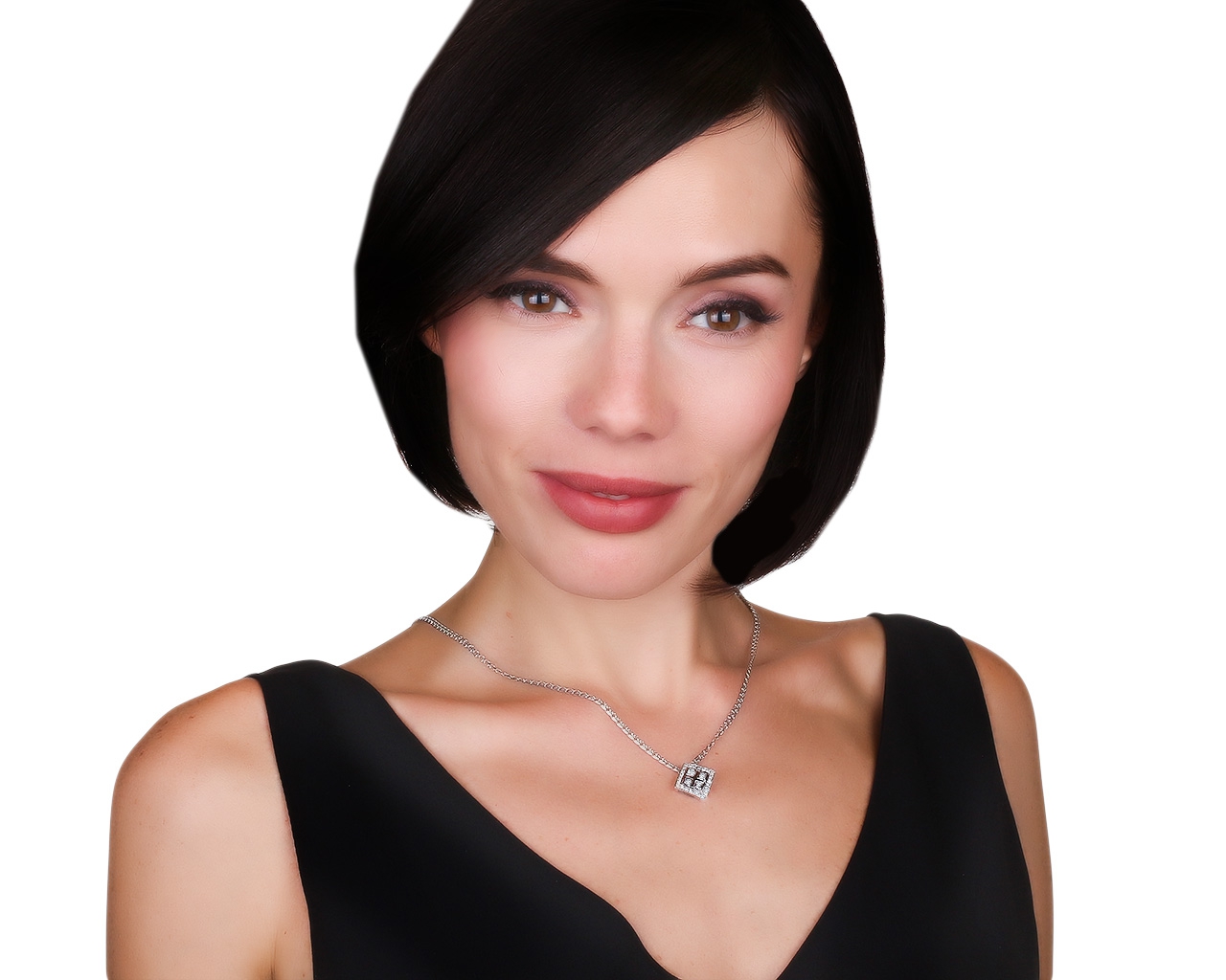 Солидный золотой кулон с бриллиантами 0.60ct