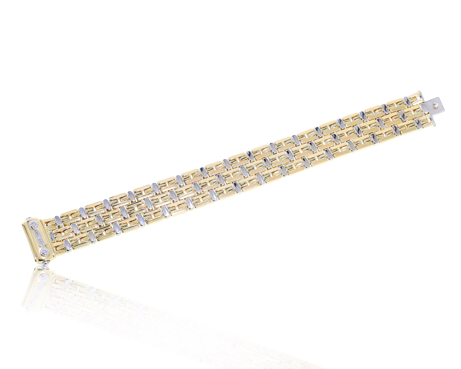 Оригинальный золотой браслет с бриллиантами 0.07ct Chimento 190423/2