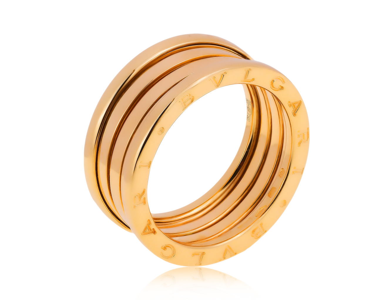 Оригинальное золотое кольцо Bvlgari B.Zero 210920/1