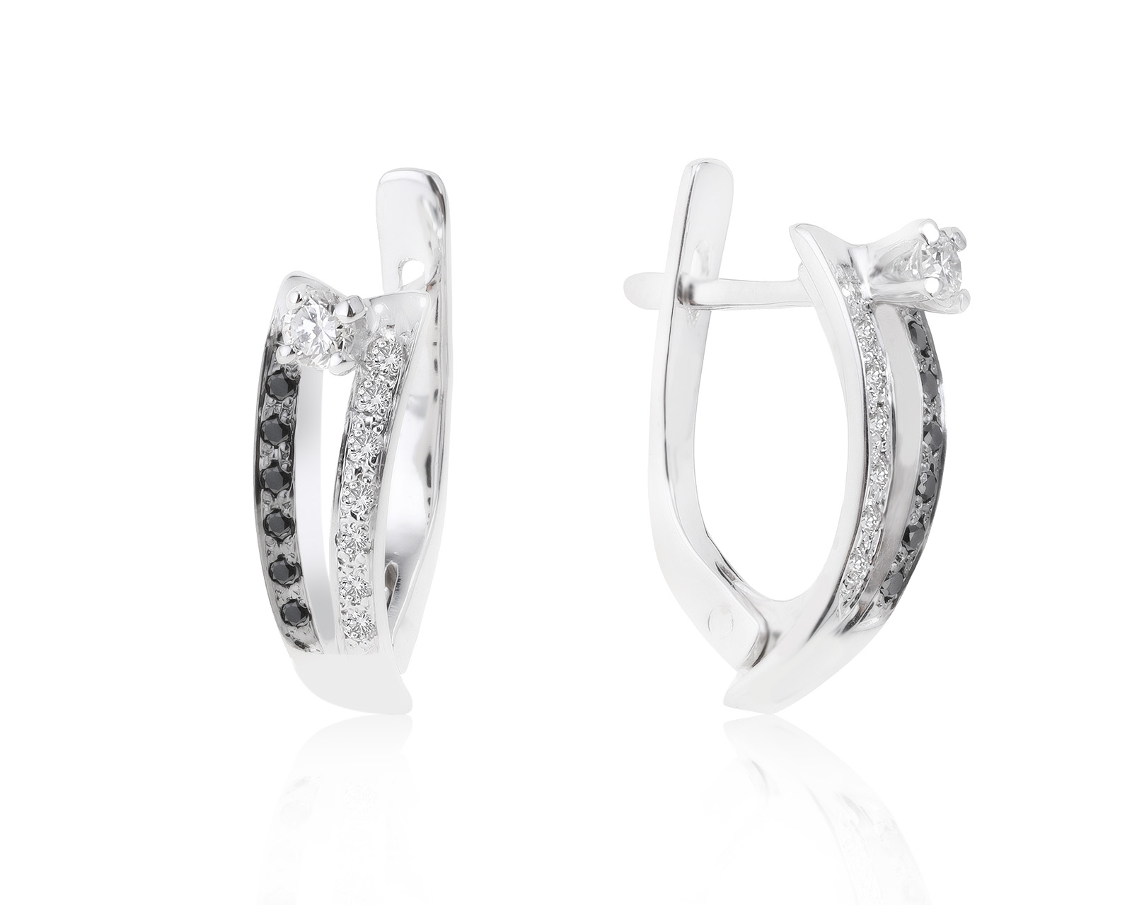 Идеальные золотые серьги с бриллиантами 0.51ct 221121/1