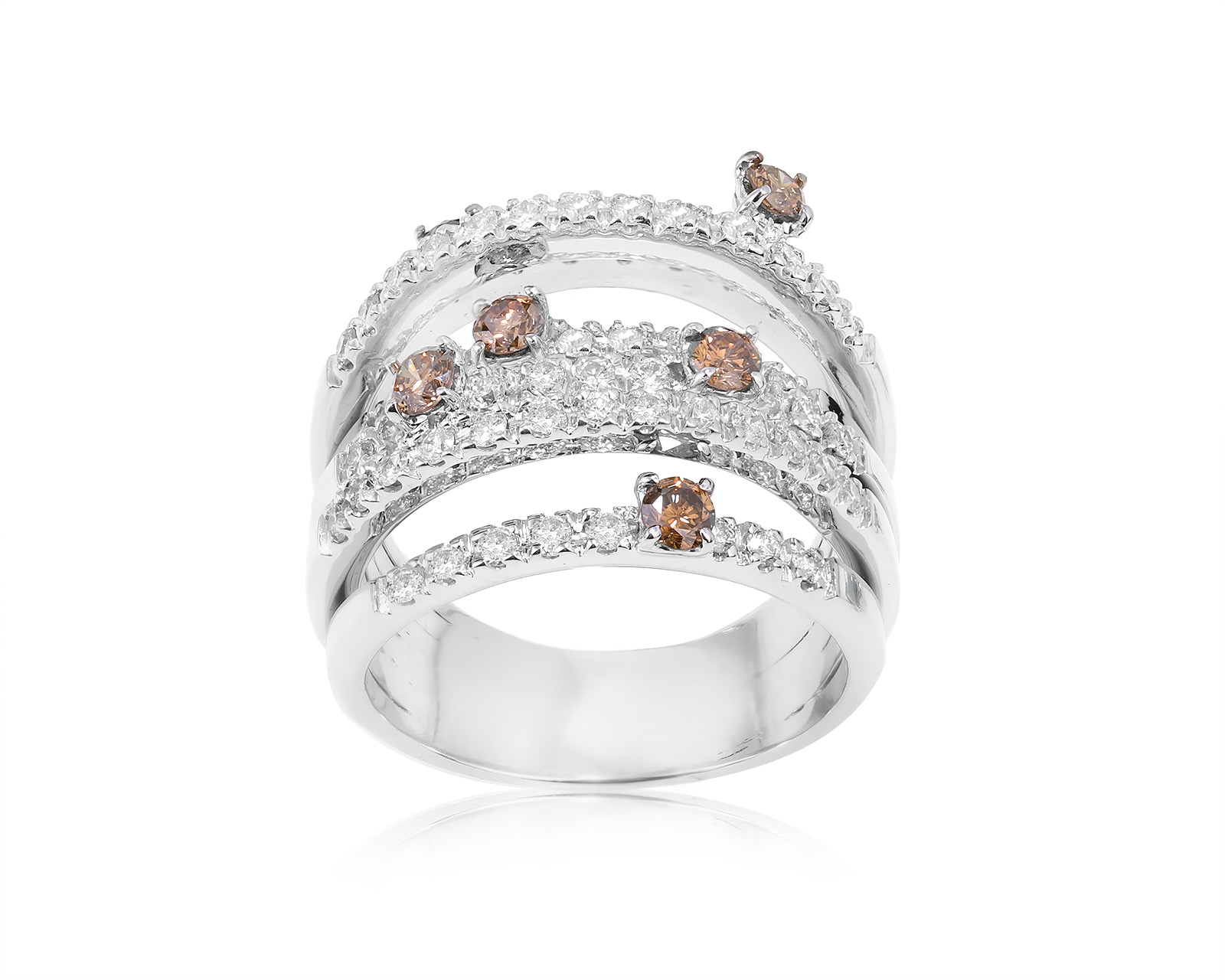 Золотое кольцо с бриллиантами 1.50ct 210324/4