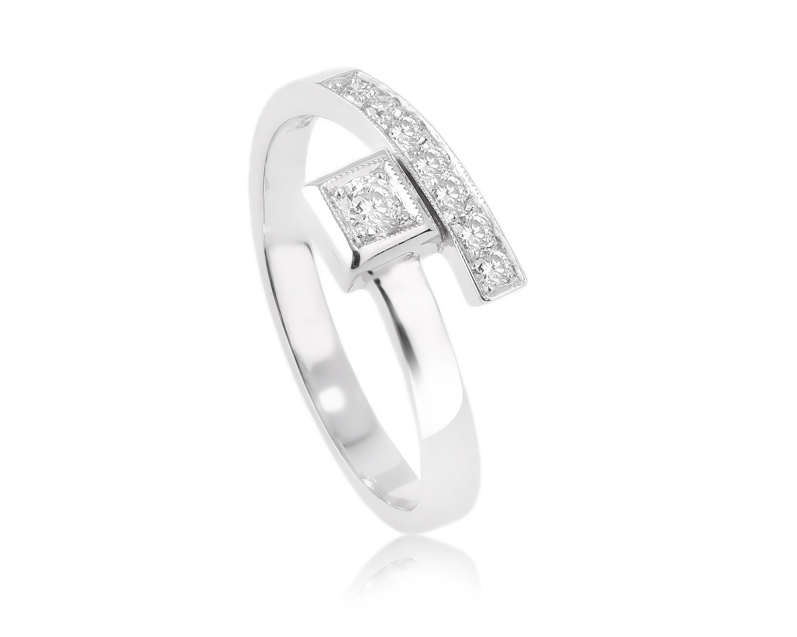 Золотое кольцо с бриллиантами 0.19ct 101123/2