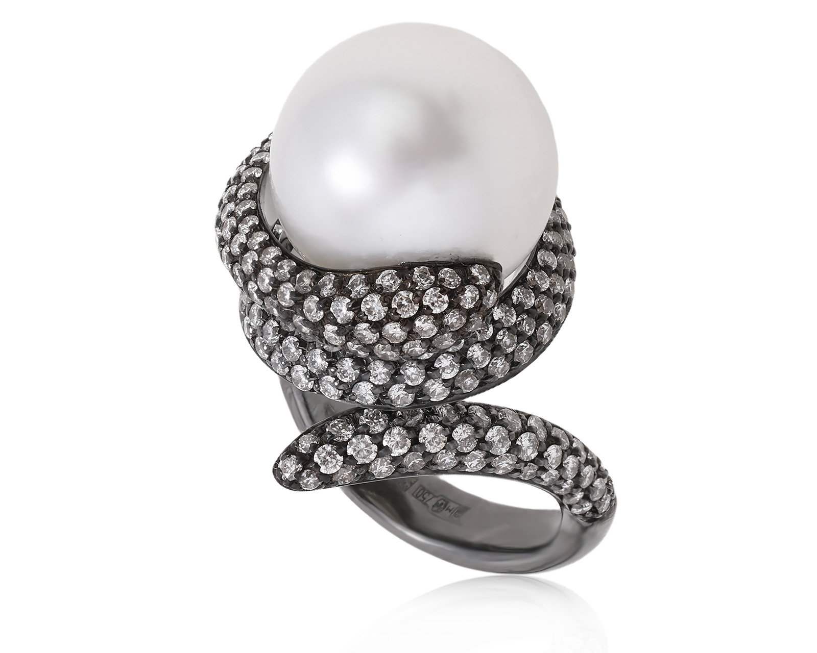 Оригинальное золотое кольцо с жемчугом 13.80 мм Utopia Eden 130925/2 Оригинальное золотое кольцо с жемчугом 13.80 мм Utopia Eden 130925/2