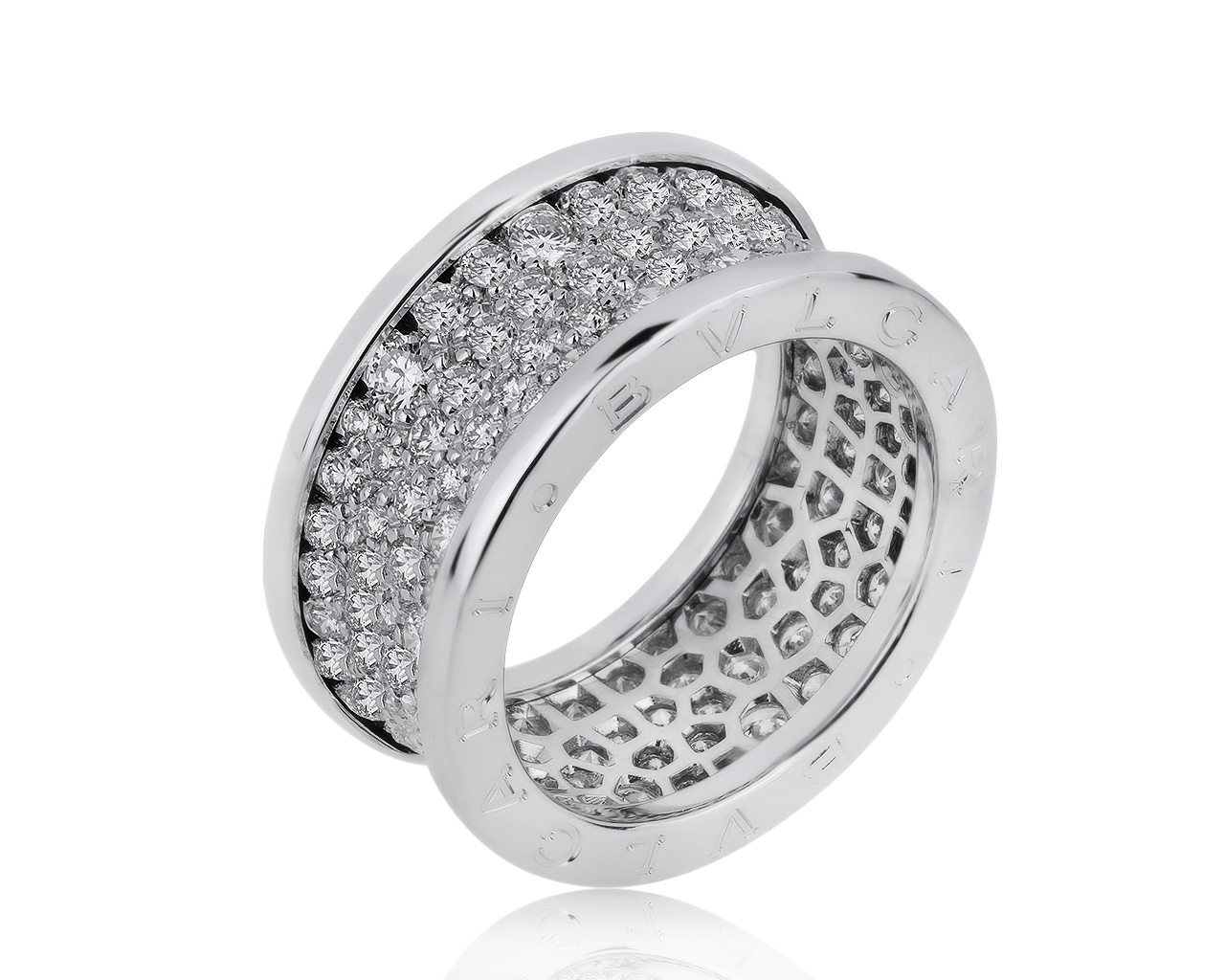 Оригинальное золотое кольцо с бриллиантами 2.80ct Bvlgari 006000/00