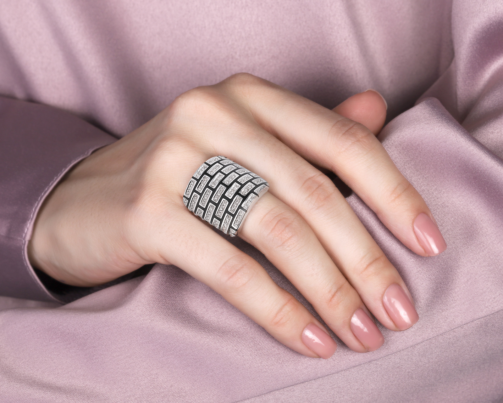 Золотое кольцо с бриллиантами 0.50ct