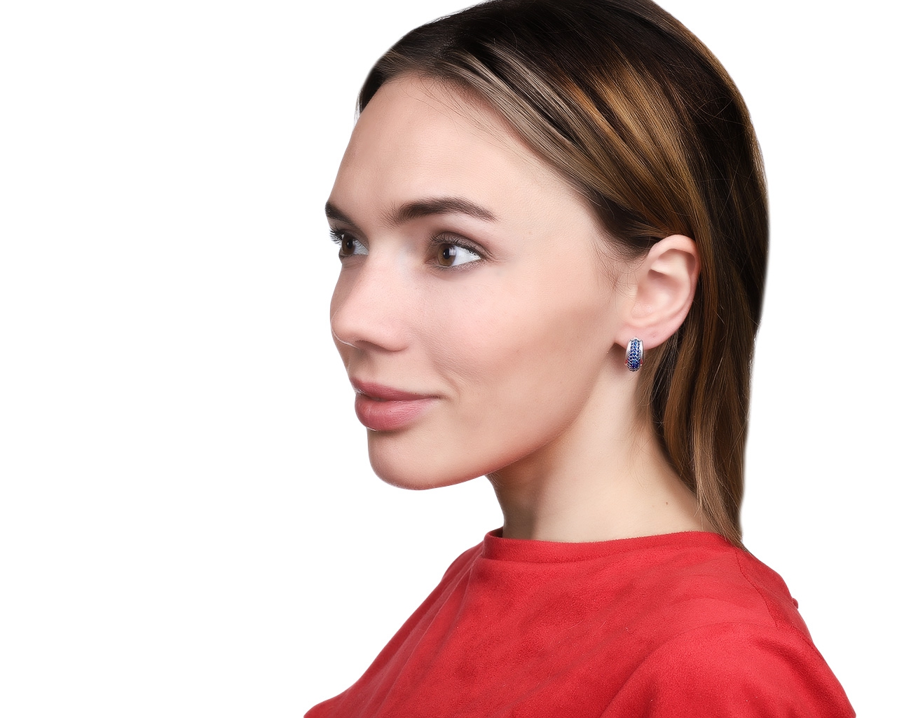 Элегантные золотые серьги с сапфирами 2.00ct