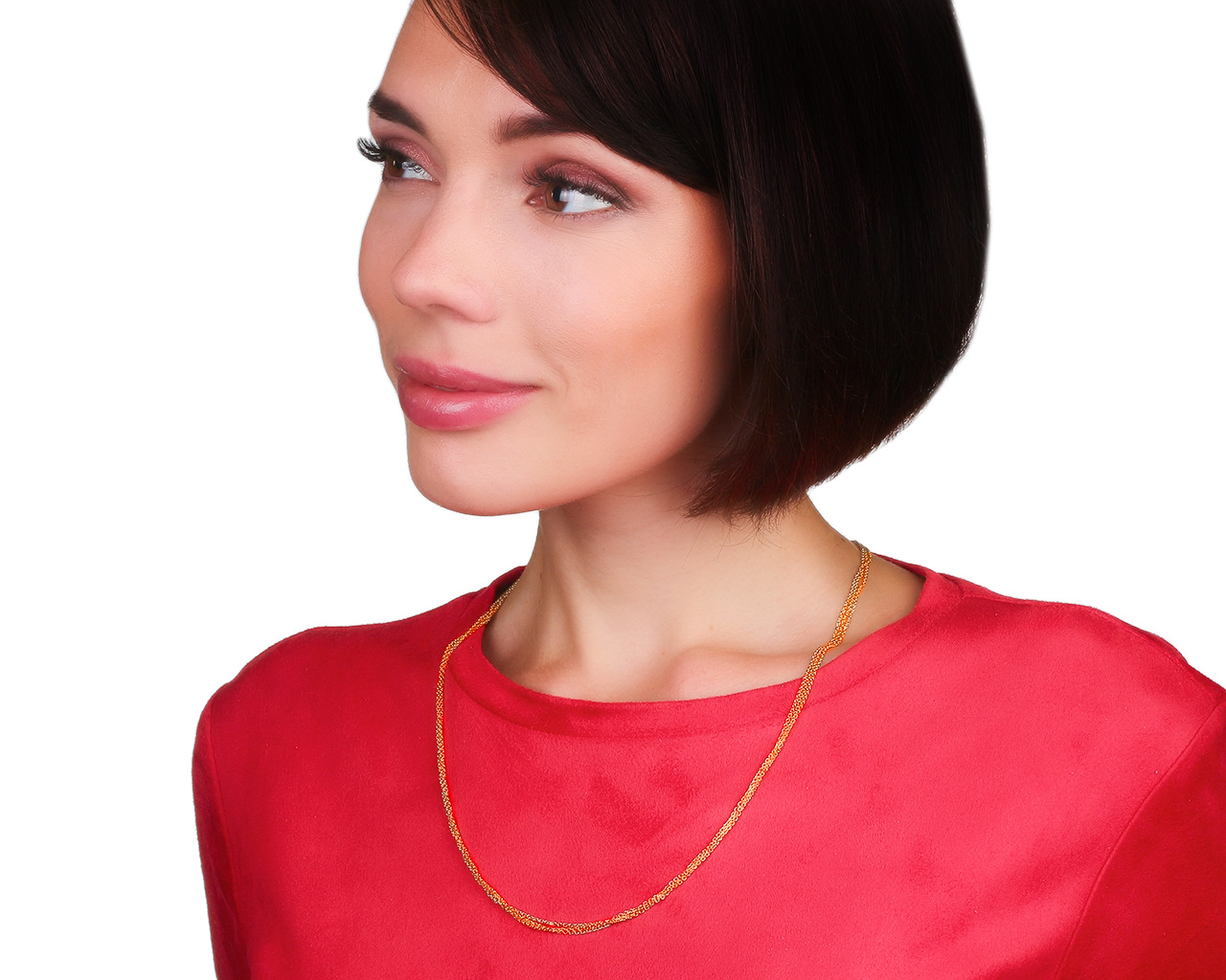 Изящная золотая цепь Chaumet