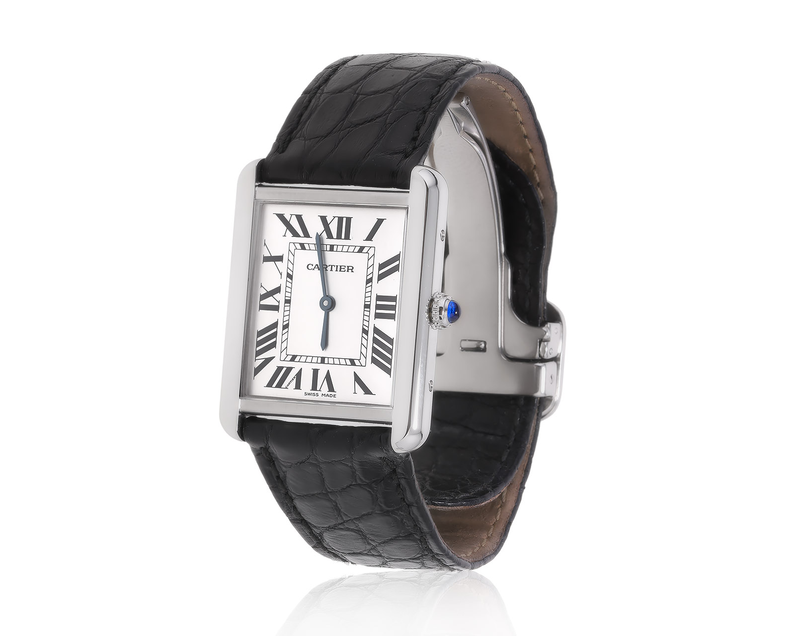 Оригинальные стальные часы Cartier Tank Must large 011023/1