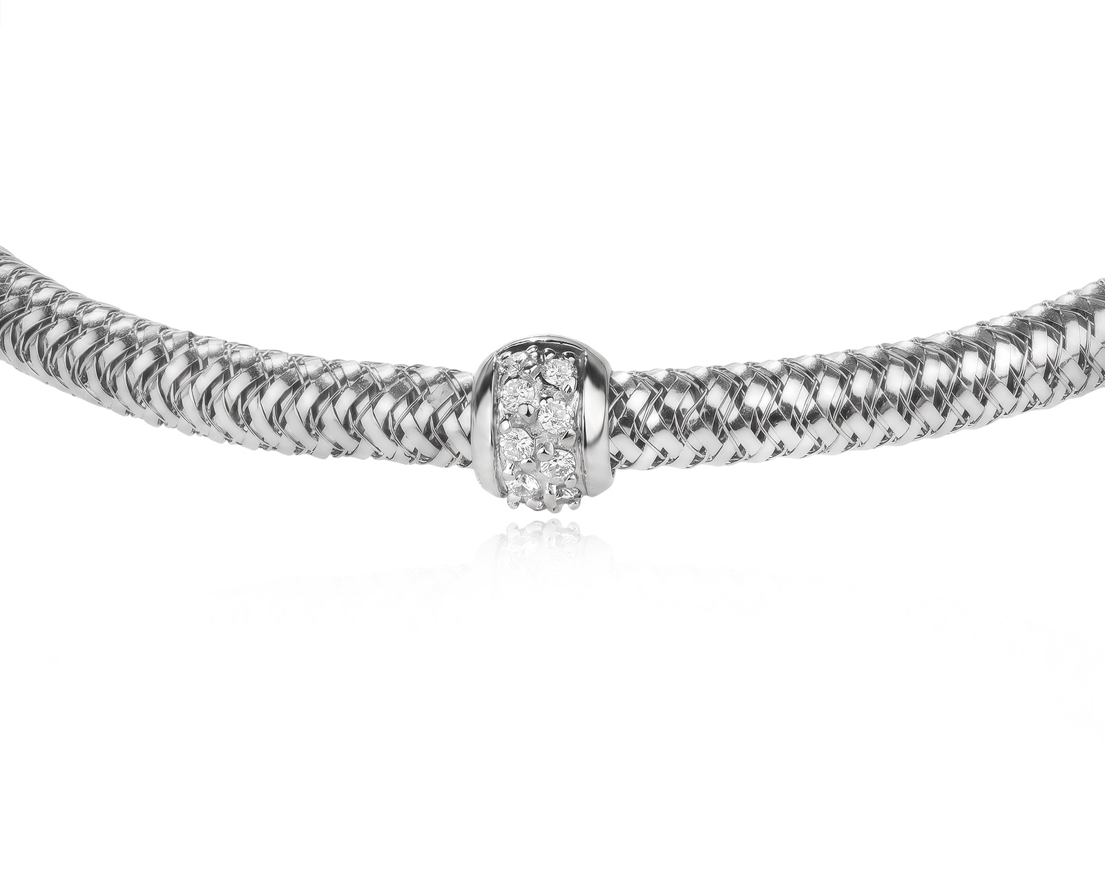 Оригинальный золотой браслет с бриллиантами 0.10ct Roberto Coin
