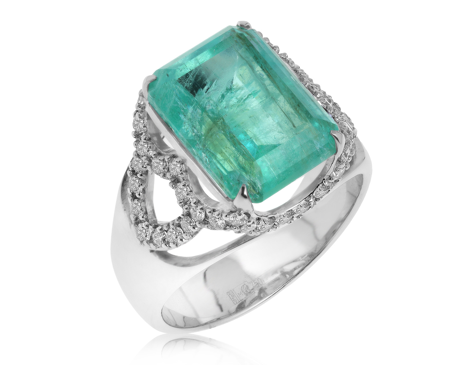Завораживающее золотое кольцо с изумрудом 6.66ct 310516/13 Завораживающее золотое кольцо с изумрудом 6.66ct 310516/13