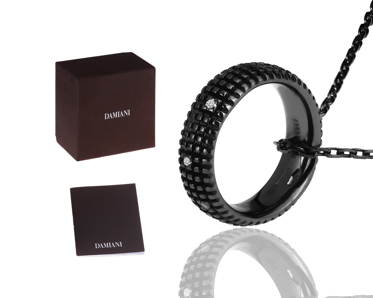 Оригинальный золотой кулон с бриллиантами Damiani Metropolitan Dream