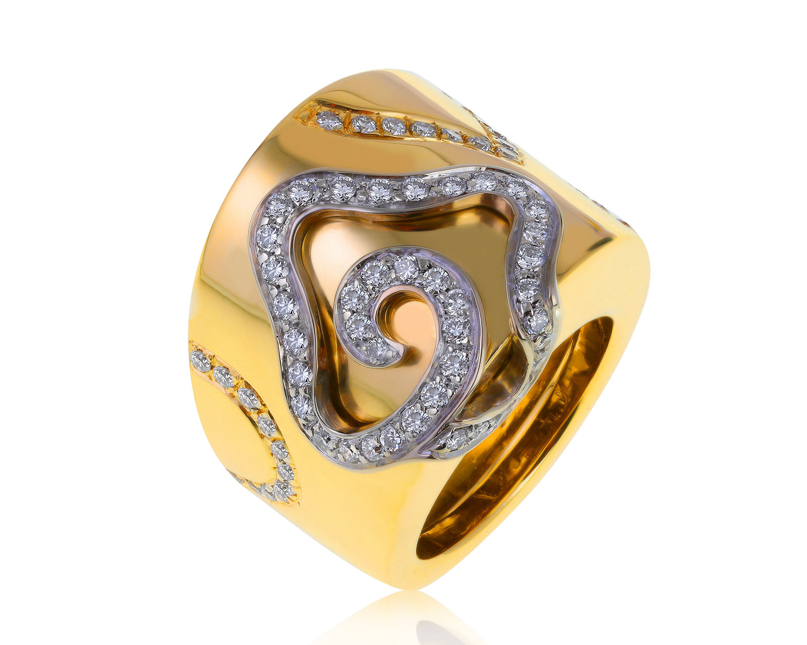 Оригинальное золотое кольцо с бриллиантами 1.21ct Nouvelle Bague