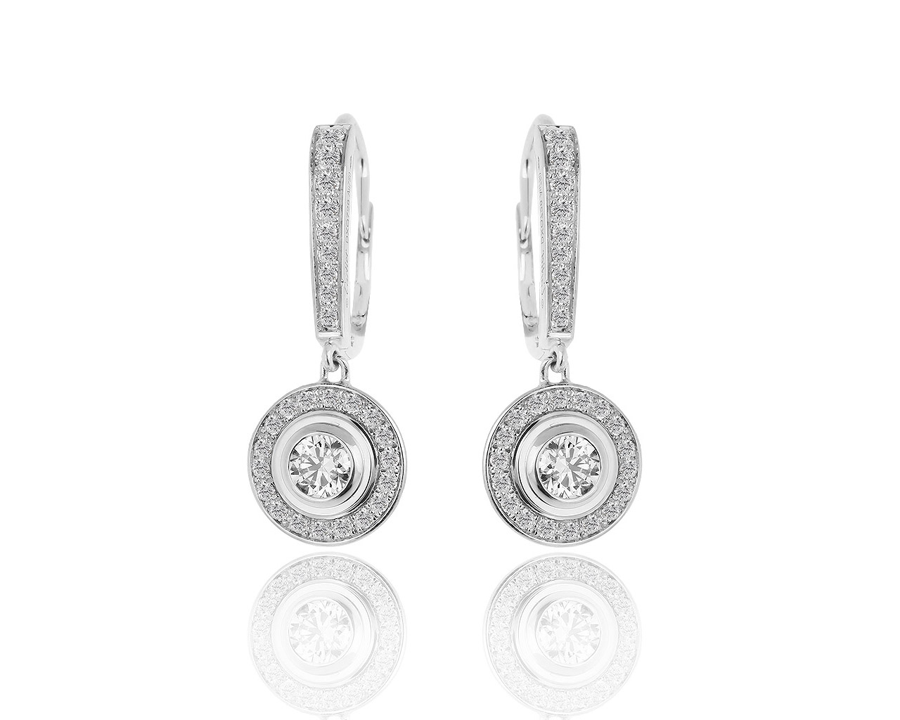 Золотые серьги с бриллиантами 0.65ct Cartier d Amour 131018/6