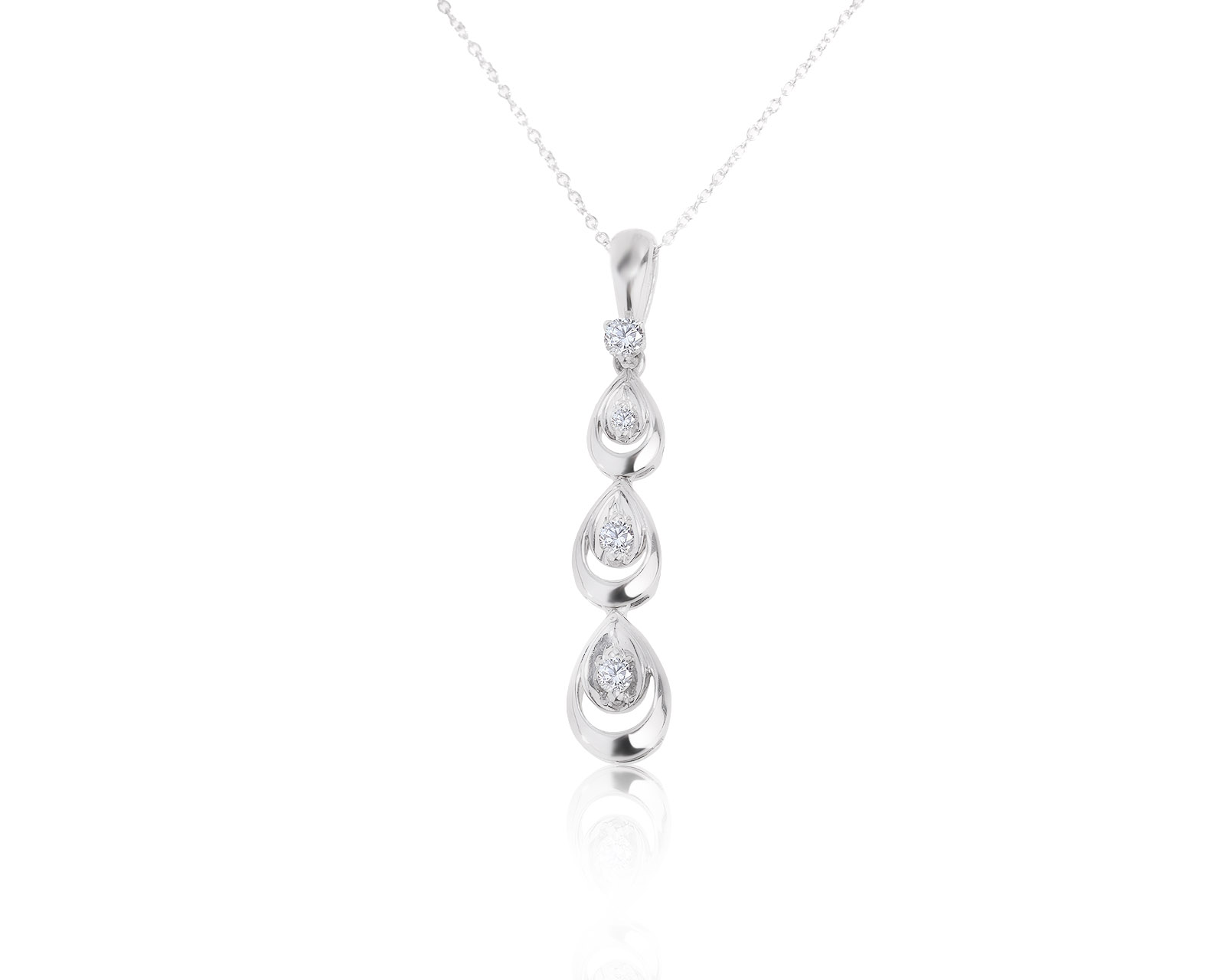 Богатый золотой кулон с бриллиантами 0.27ct 130722/9