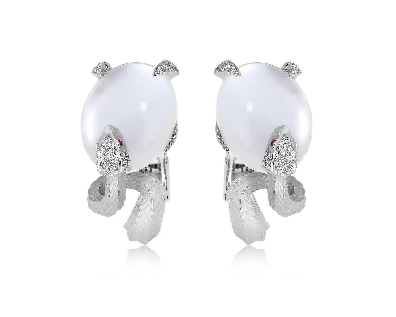 Оригинальные золотые серьги с хрусталем 15.20ct Magerit 240321/7