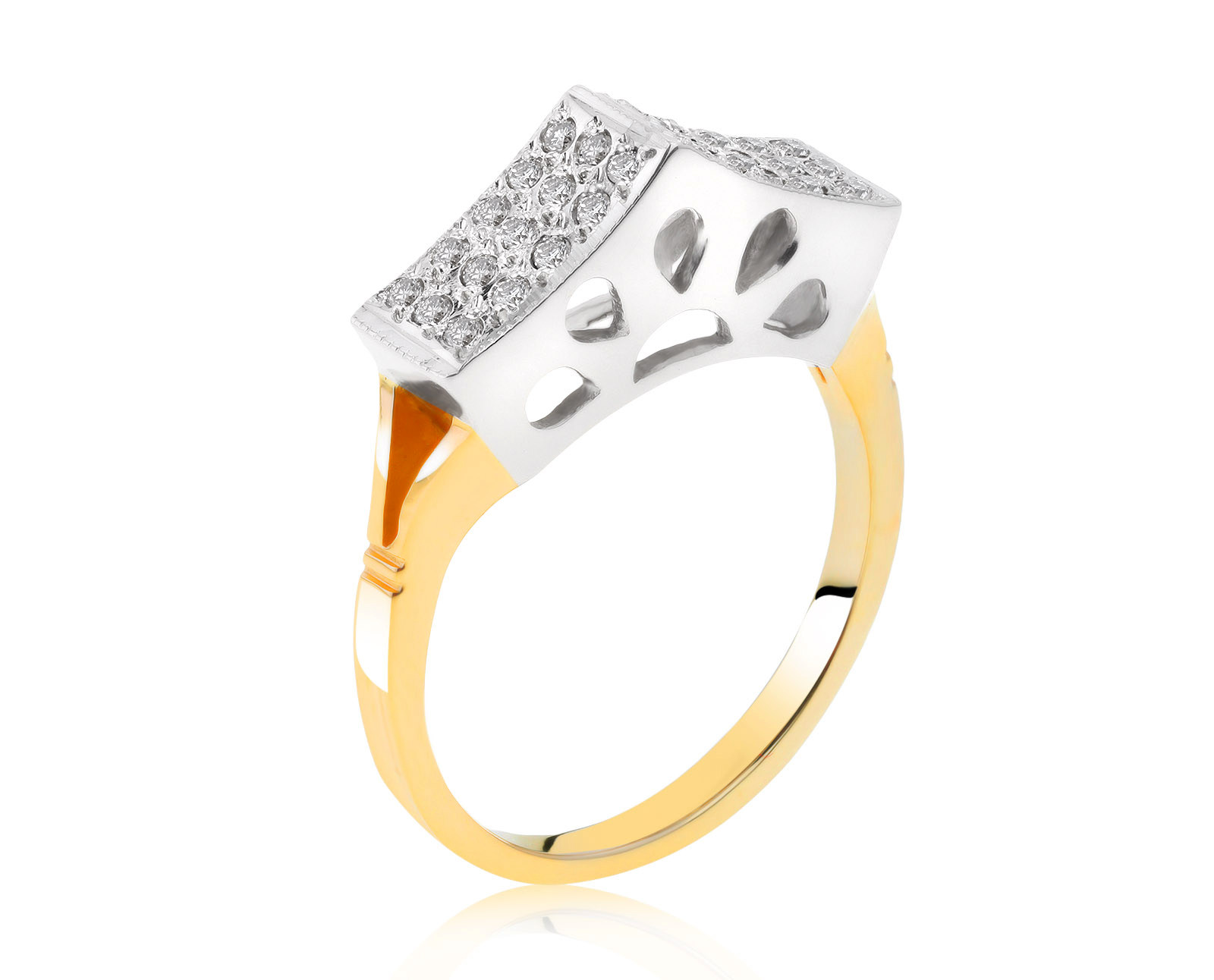 Достойное золотое кольцо с бриллиантами 0.25ct 080921/7 Достойное золотое кольцо с бриллиантами 0.25ct 080921/7