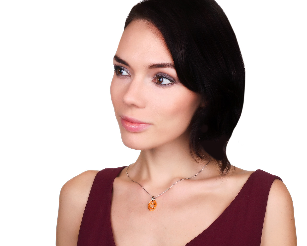 Оригинальный золотой кулон с бриллиантом 0.02ct Alfieri & St.John