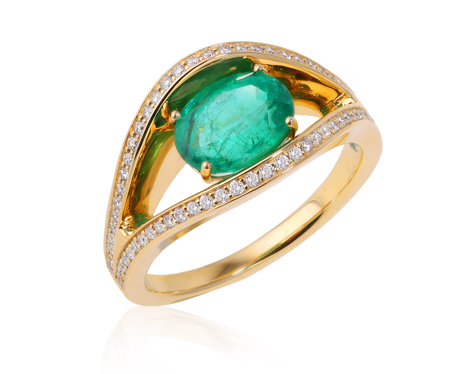 Золотое кольцо с изумрудом Замбия 1.88ct Evgeny Matveev 150525/Б127 Золотое кольцо с изумрудом Замбия 1.88ct Evgeny Matveev 150525/Б127