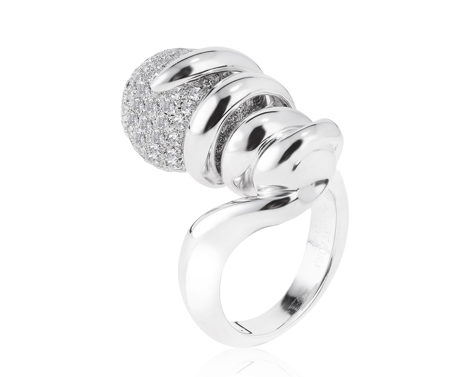 Оригинальное золотое кольцо с бриллиантами 2.97ct De Grisogono Boule 011021/18 Оригинальное золотое кольцо с бриллиантами 2.97ct De Grisogono Boule 011021/18