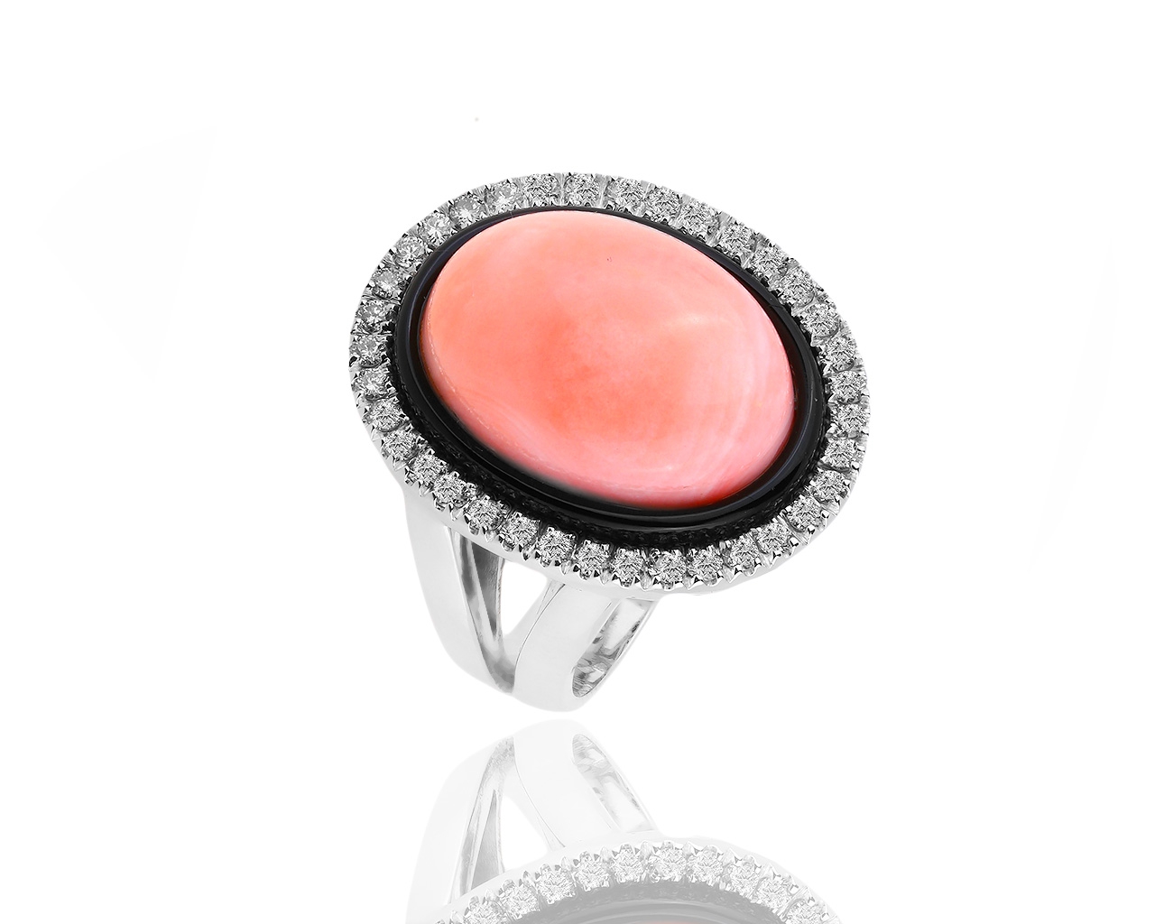Итальянское золотое кольцо с бриллиантами 1.01ct 130319/4