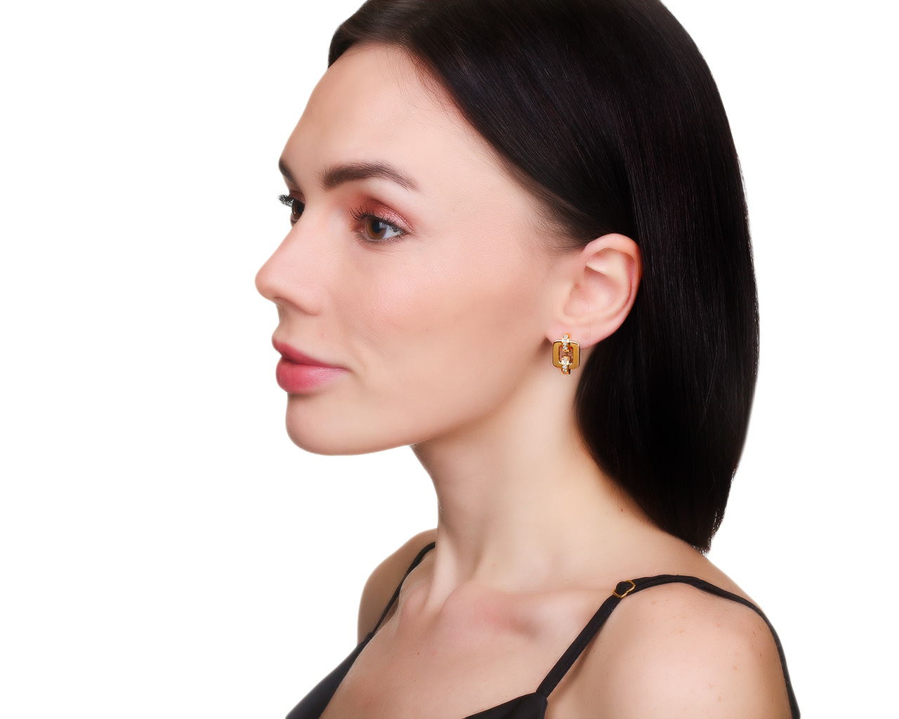 Оригинальные золотые серьги с бриллиантами 0.30ct Chopard
