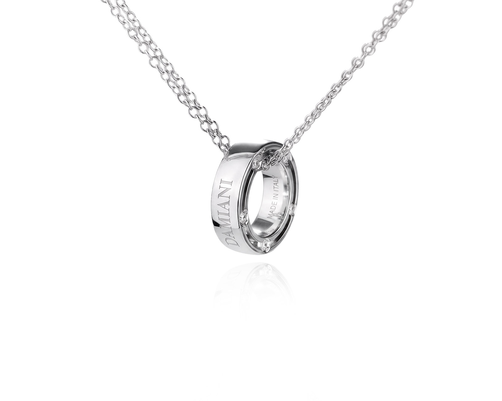 Оригинальный золотой кулон с бриллиантами 0.09ct Damiani D.Side 250326/2