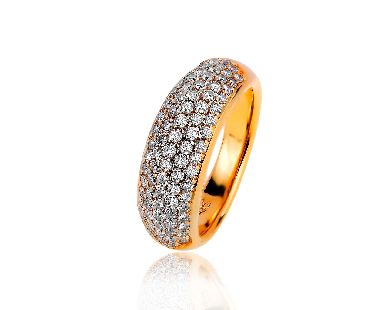 Очаровательное золотое кольцо с бриллиантами 1.12ct 250919/13