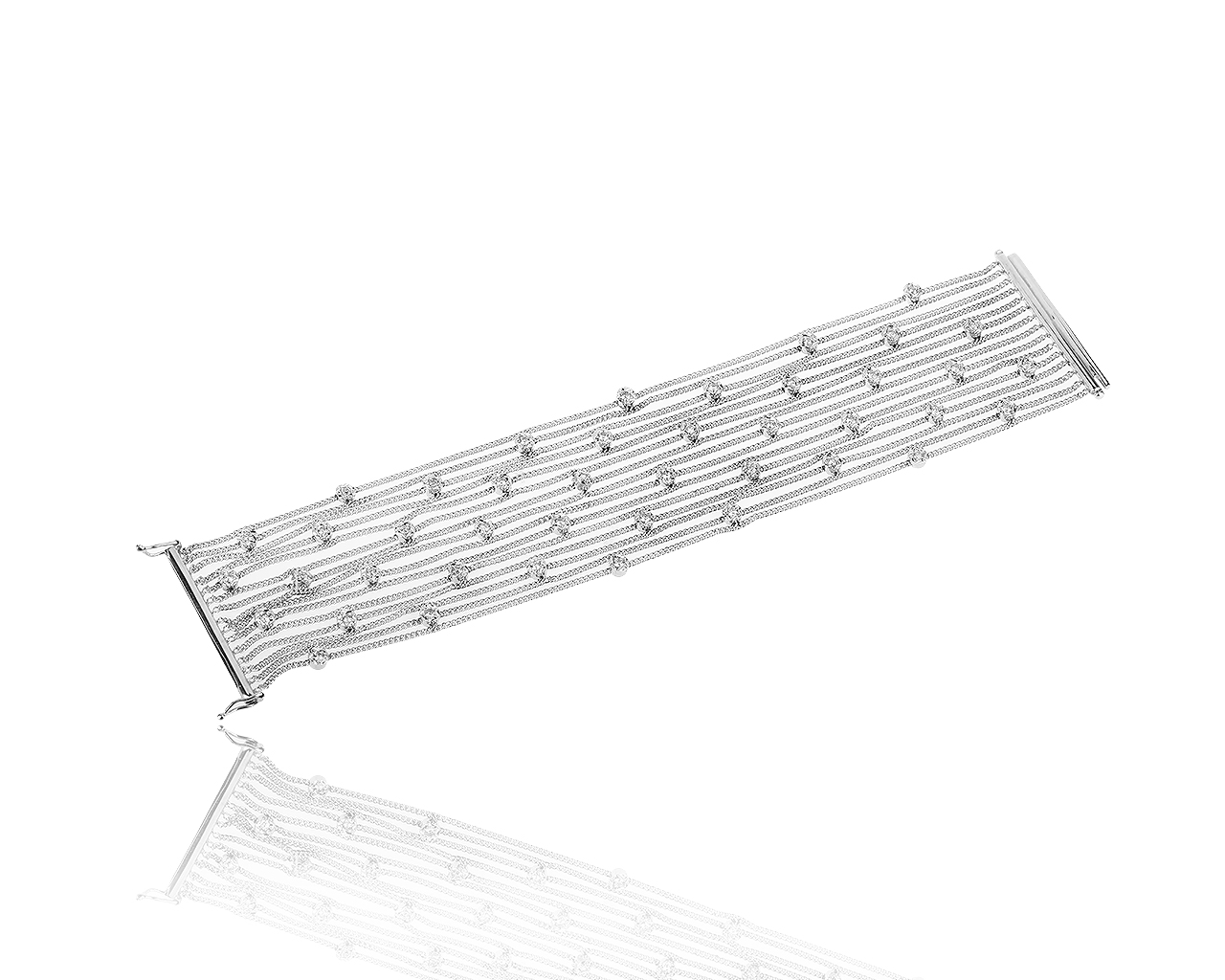 Безупречный золотой браслет с бриллиантами 1.05ct 160519/6