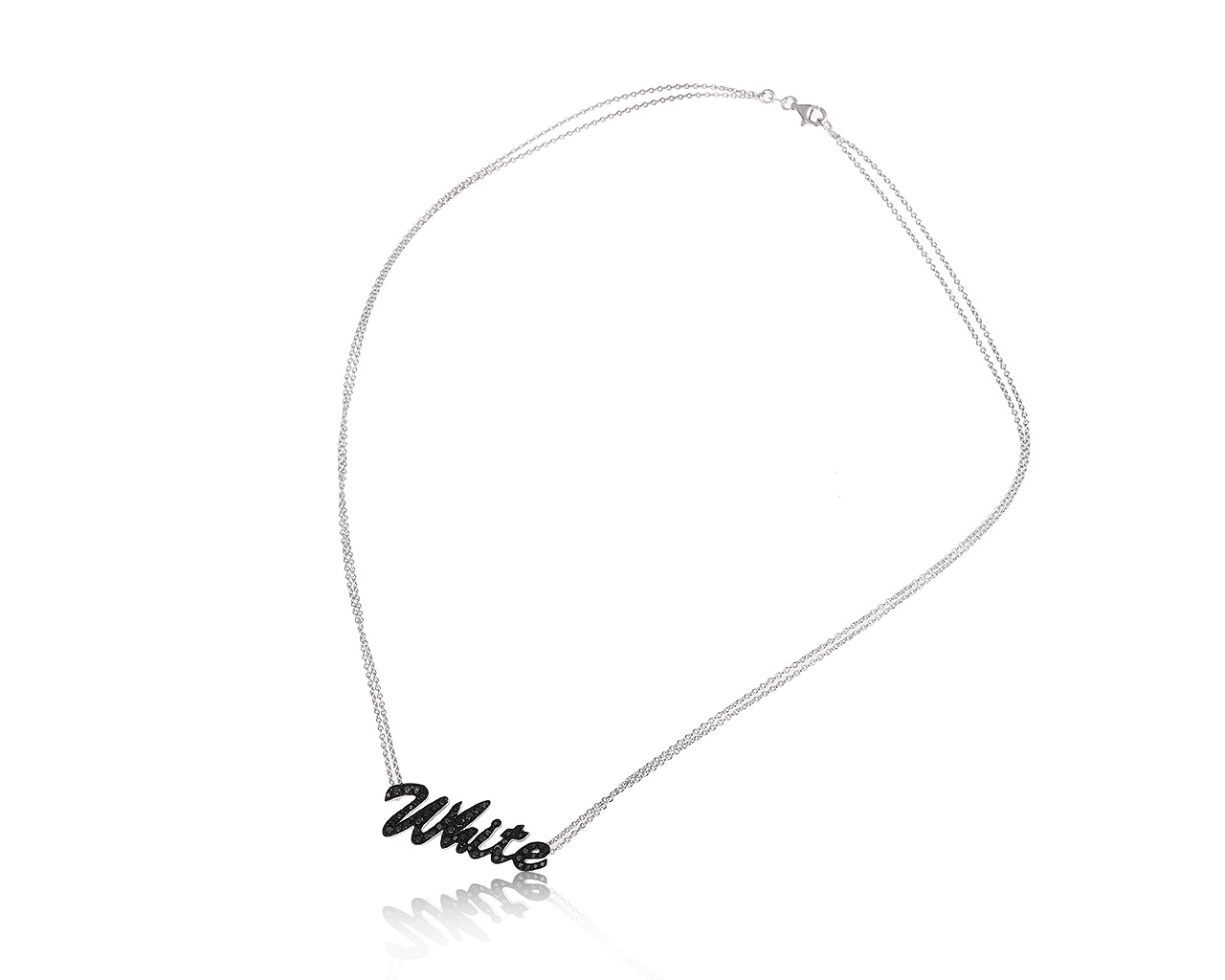 Эстетичное золотое колье с бриллиантами 0.58ct