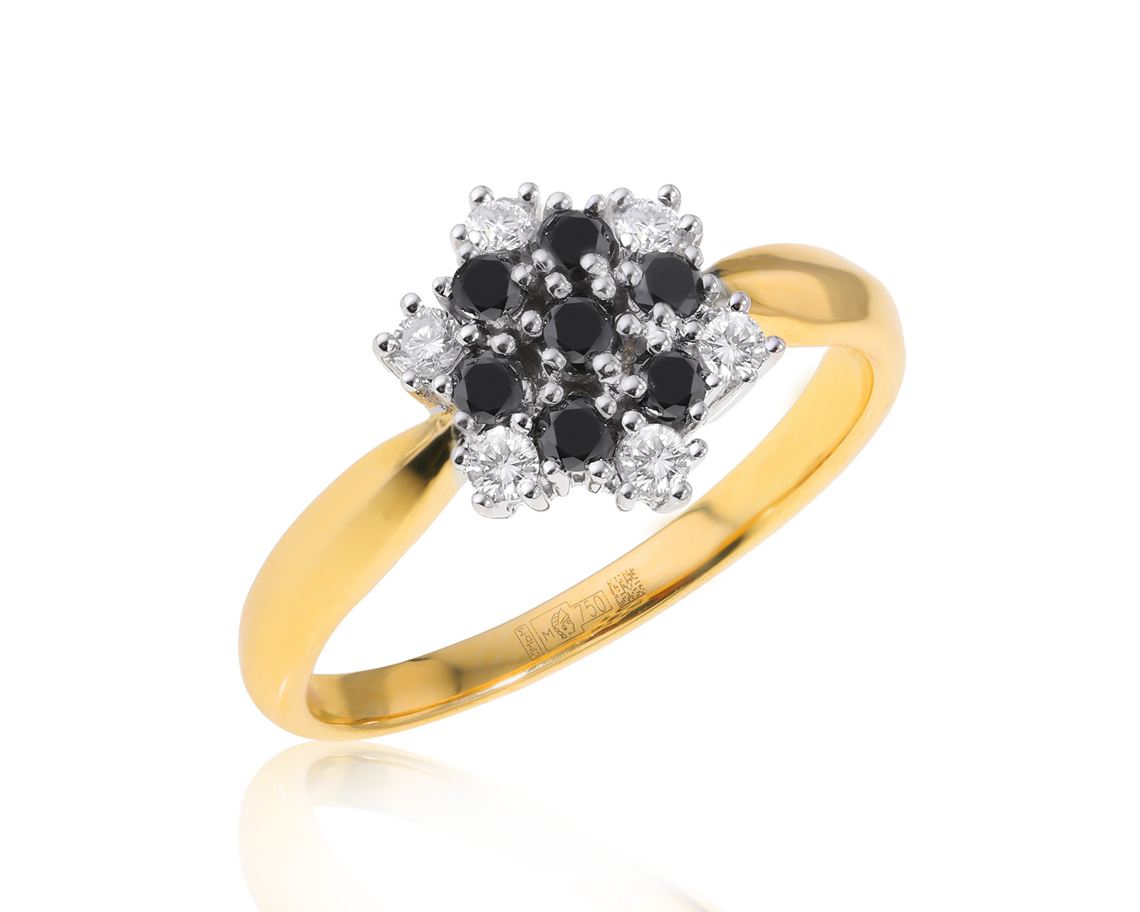 Золотое кольцо с бриллиантами 0.42ct 250824/24