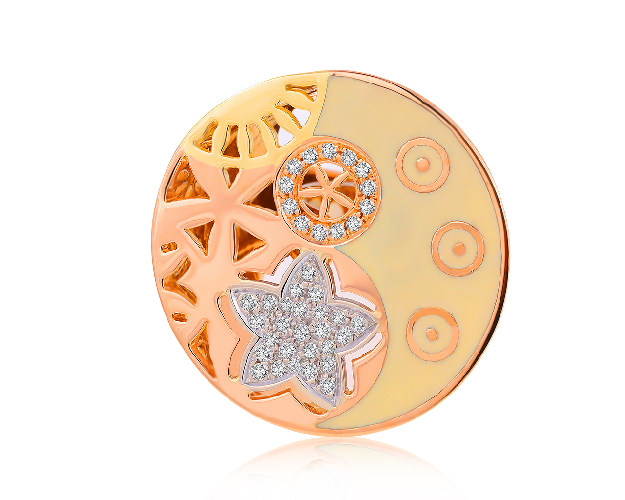 Оригинальное золотое кольцо с бриллиантами 0.41ct Nouvelle Bague