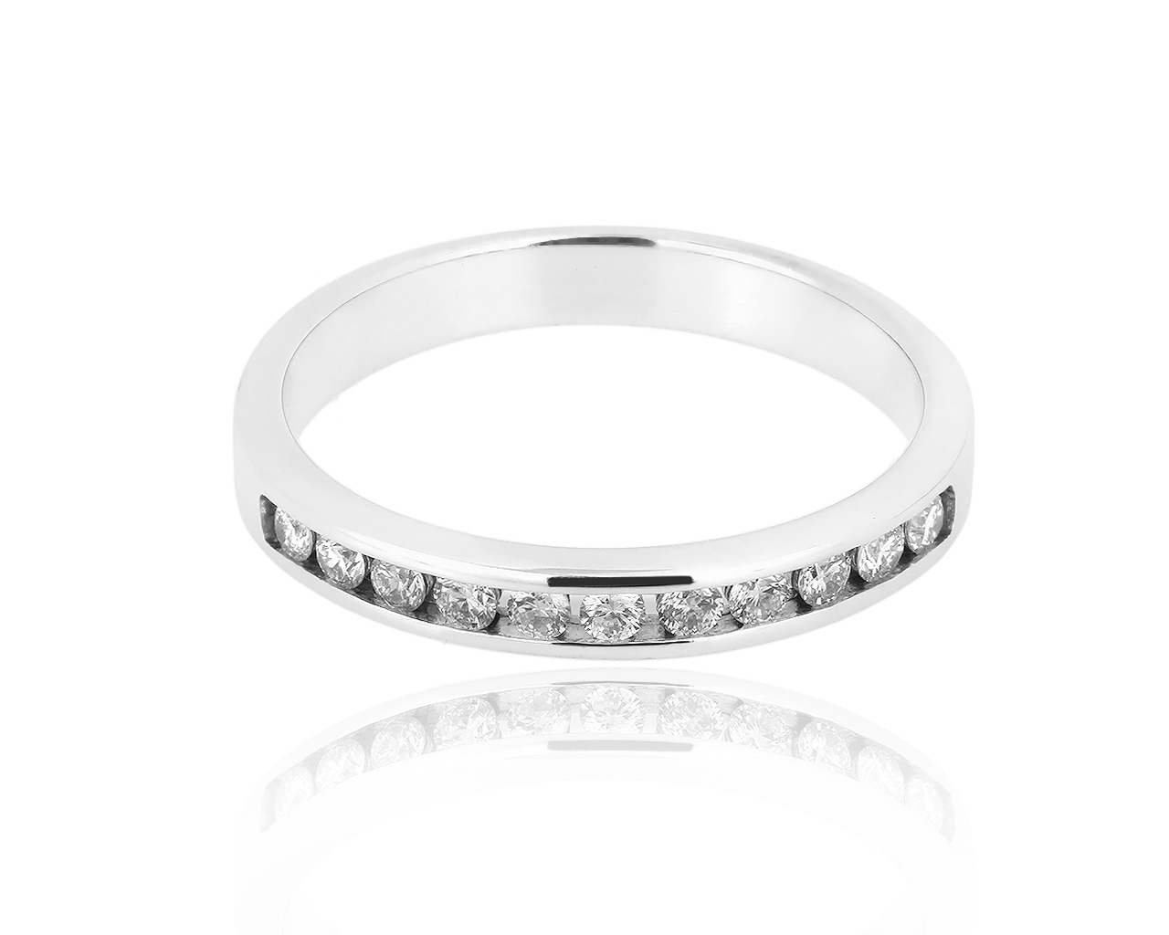 Золотое кольцо-дорожка с бриллиантами 0.20ct ЭПЛ 141218/8 Золотое кольцо-дорожка с бриллиантами 0.20ct ЭПЛ 141218/8