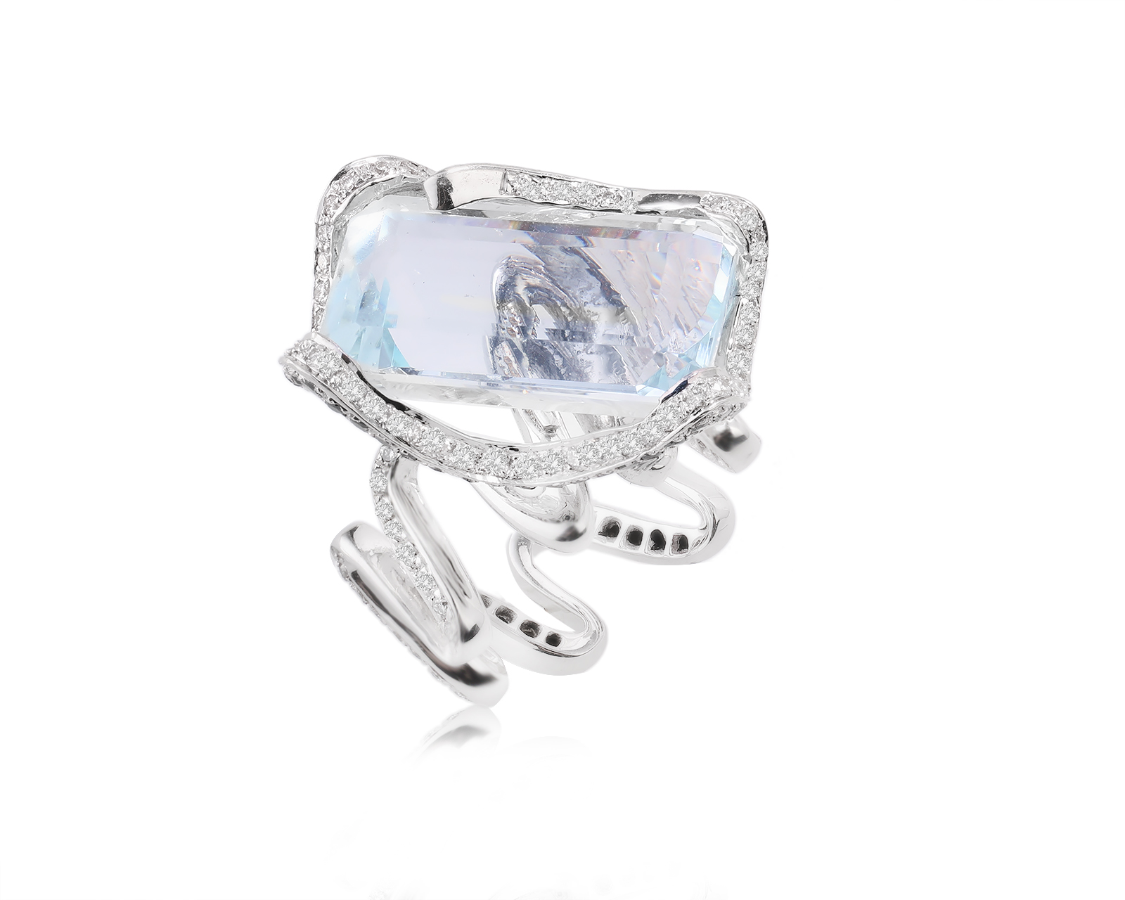 Золотое кольцо с аквамарином 12.70ct 080823/22