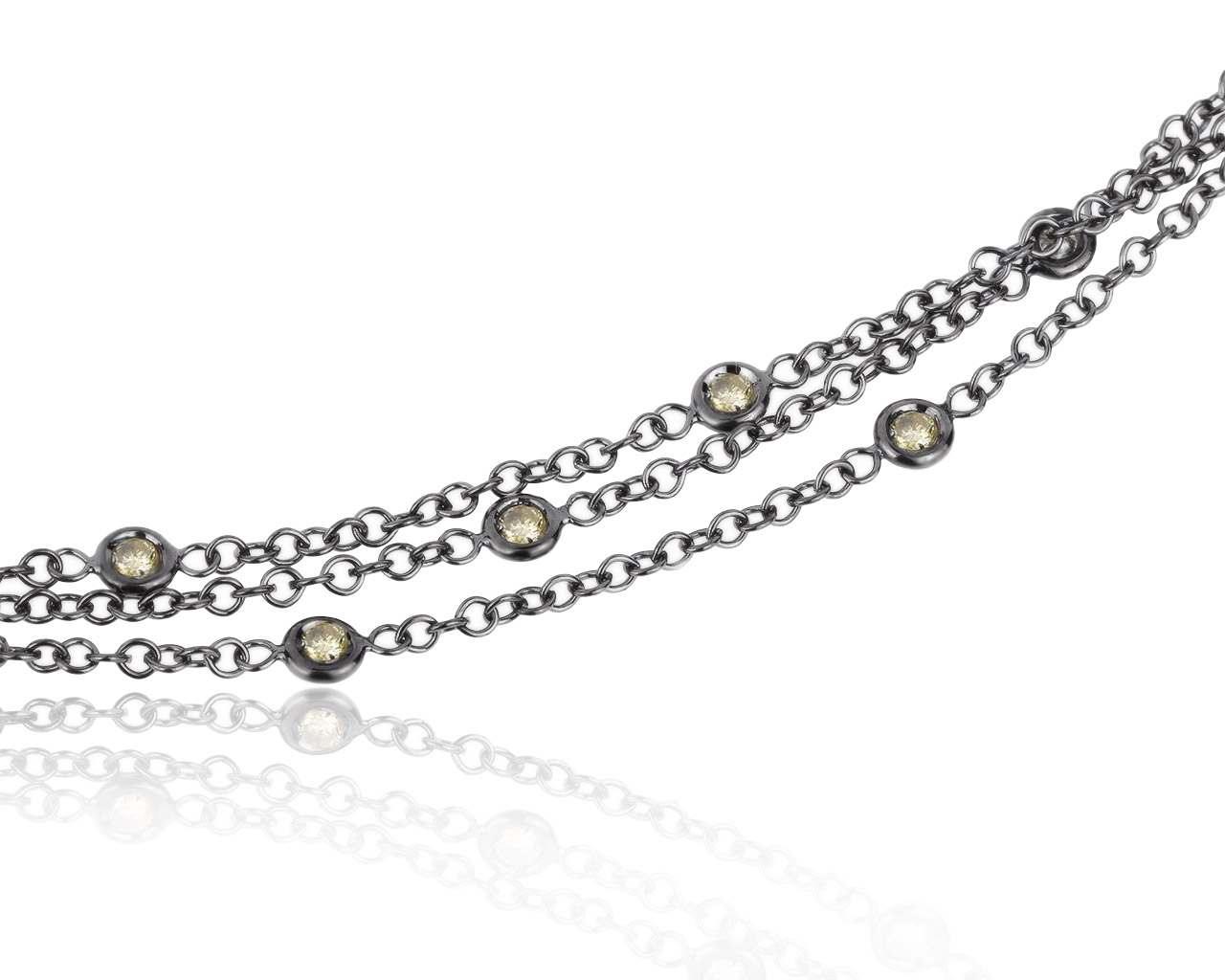 Оригинальное золотое колье с бриллиантами 1.01ct Paolo Piovan 130220/1