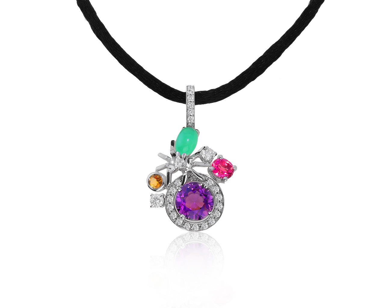Оригинальный золотой кулон с цветными камнями 1.88ct Chaumet Attrape-Moi 100621/2 Оригинальный золотой кулон с цветными камнями 1.88ct Chaumet Attrape-Moi 100621/2