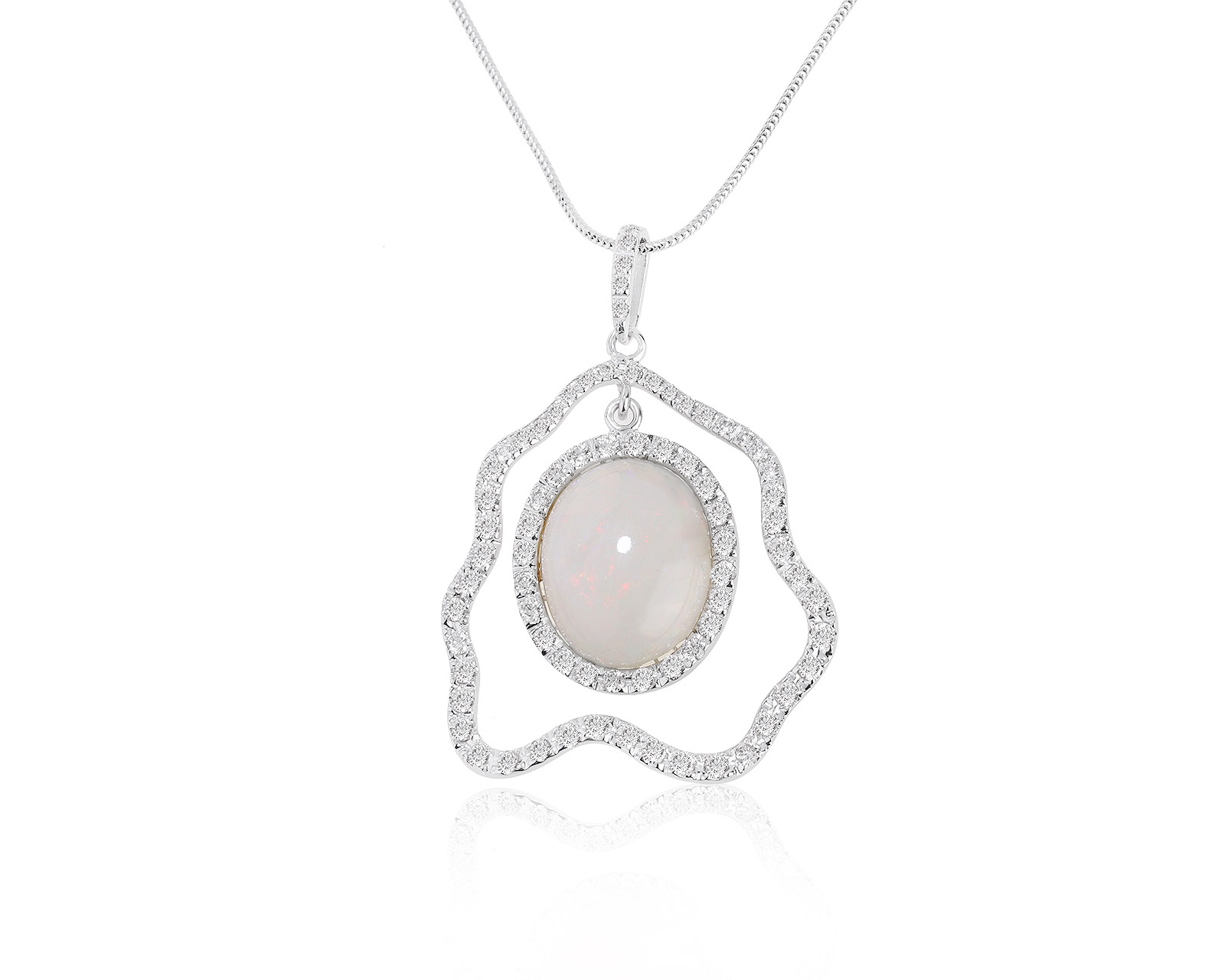 Превосходный золотой кулон с опалом 9.75ct