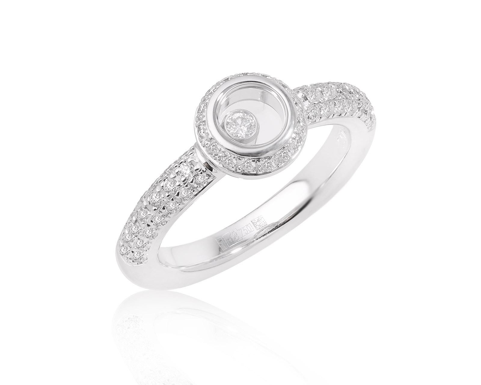 Оригинальное золотое кольцо с бриллиантами 0.56ct Chopard 140225/16 Оригинальное золотое кольцо с бриллиантами 0.56ct Chopard 140225/16