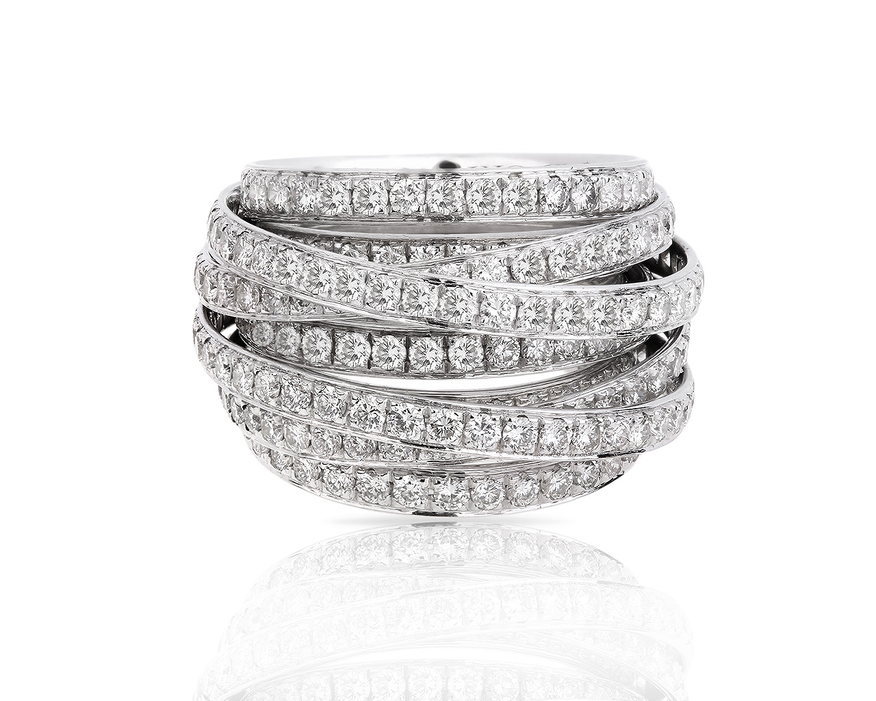 Шикарное золотое кольцо с бриллиантами 5.25ct de Grisogono 