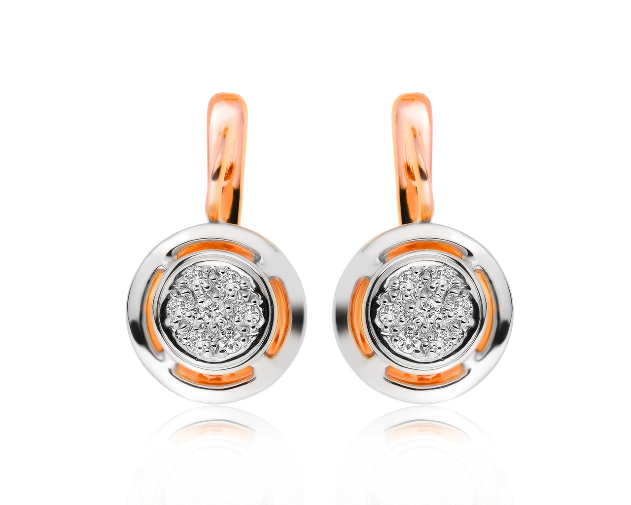 Итальянские золотые серьги с бриллиантами 0.27ct 151020/8