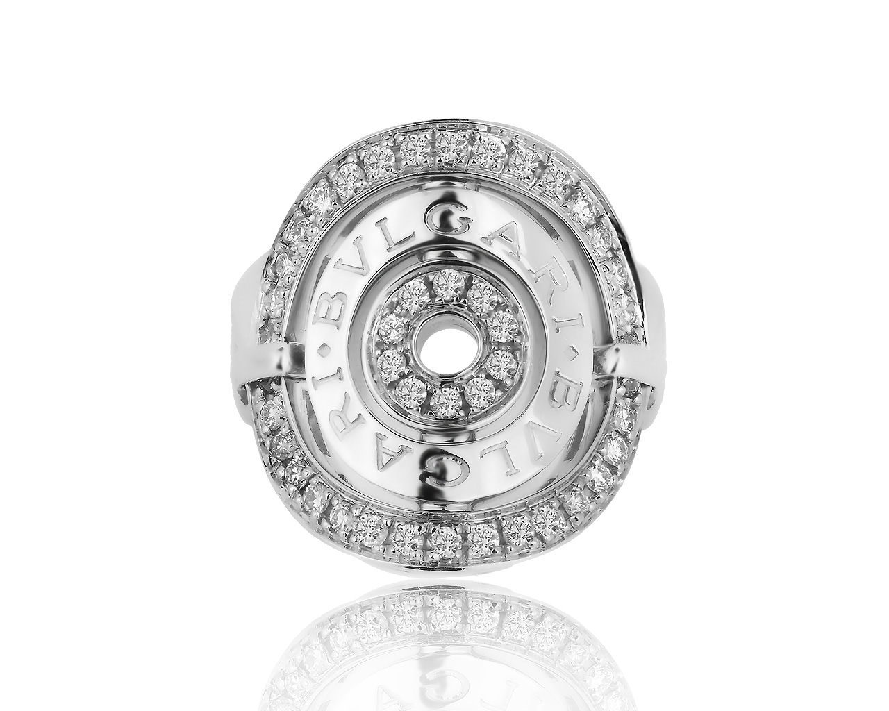 Оригинальное золотое кольцо с бриллиантами 0.70ct Bvlgari
