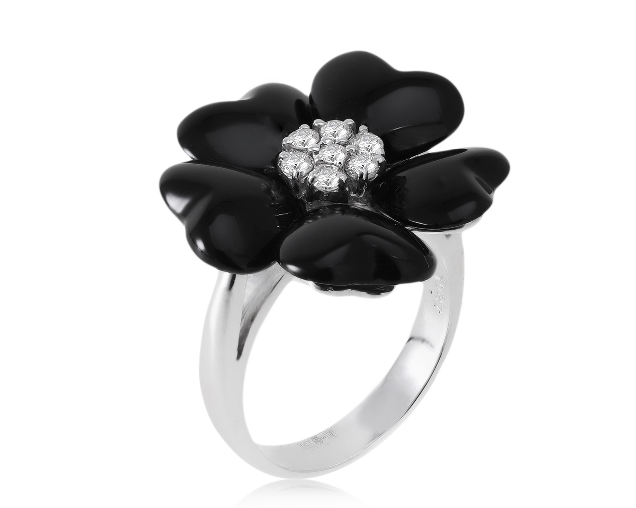 Изысканное золотое кольцо с бриллиантами 0.22ct 251120/7