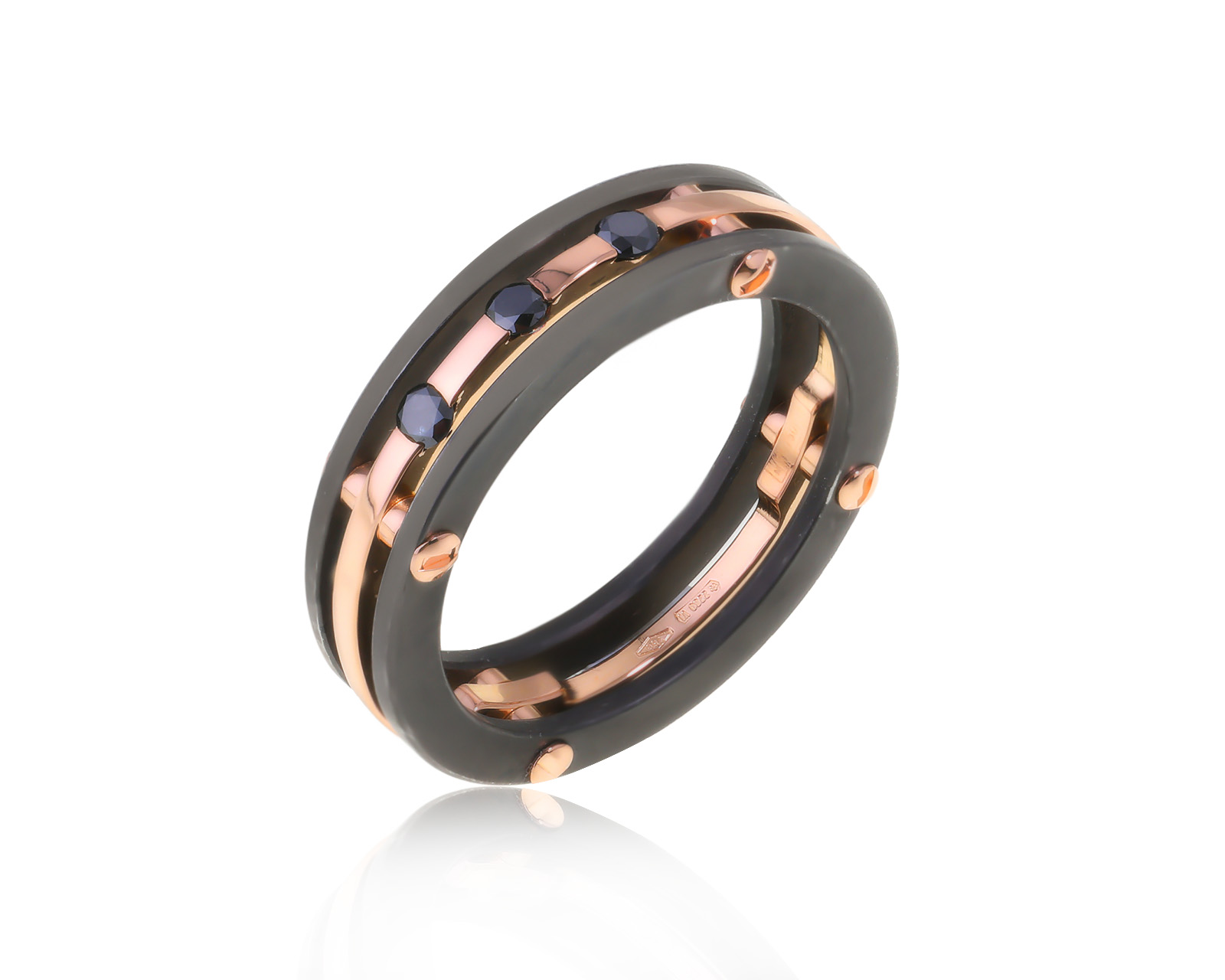 Оригинальное золотое кольцо с бриллиантами 0.15ct Baraka 270424/5